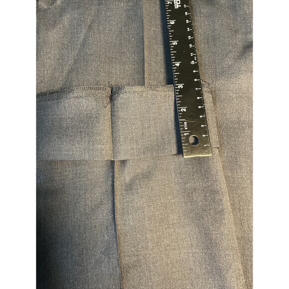 Ermenegildo Zegna Pants Mens 38X29 Gray Wool Dress Slacks Pleated Made in Italy - Picture 9 of 11